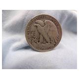 1945 Walking Liberty Half Dollar Coin 90% Silver