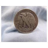 1945 Walking Liberty Half Dollar Coin 90% Silver