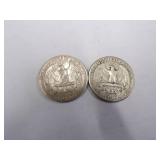 2 Silver Quarters  Coin 90% Silver
