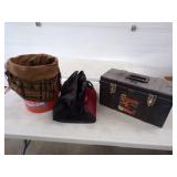 Tool Box, Bucket Boss, and Tool Bag