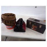Tool Box, Bucket Boss, and Tool Bag