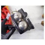 Vintage Phone, Spanish and US Ceramic Solders, Snow Boots and Snow Shoes