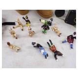 Vintage Phone, Spanish and US Ceramic Solders, Snow Boots and Snow Shoes