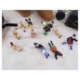 Vintage Phone, Spanish and US Ceramic Solders, Snow Boots and Snow Shoes