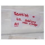 Vintage Phone, Spanish and US Ceramic Solders, Snow Boots and Snow Shoes