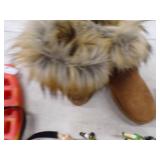 Vintage Phone, Spanish and US Ceramic Solders, Snow Boots and Snow Shoes