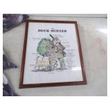 Hunting Artwork, Goose Decoys and Bison 2011 National Champions Sign