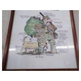 Hunting Artwork, Goose Decoys and Bison 2011 National Champions Sign