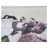 Hunting Artwork, Goose Decoys and Bison 2011 National Champions Sign