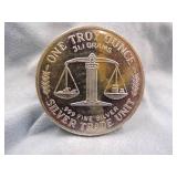 One Ounce Silver .999 Fine Silver