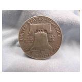 1961 Benjamin Half Dollar Coin 90% Silver