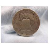 1951 Benjamin Half Dollar  Coin 90% Silver