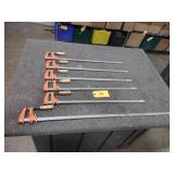 (6) Jorgensen Bar Clamps, 24"-36"...