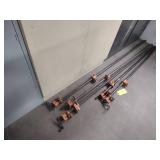 (5) Pipe Clamps, 48"-68"...