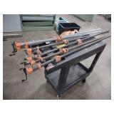 (7) Pipe Clamps, 54"...