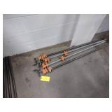 (4) Pipe Clamps, 42"...