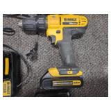 Dewalt 20 Volt Drill, (3) Batteries...