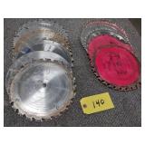 (14) 10" Saw Blades...