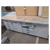 (2) Cabinets, Common Top, 99x28...