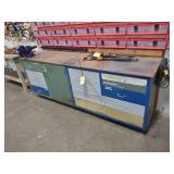 Cabinet with Wilton 5" Swivel Vise,...