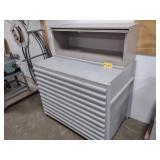 Wood Flat File with Overshelf, 48x2...