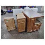 (3) Cabinets...
