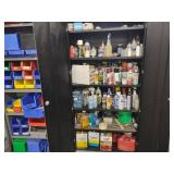 Two Door Cabinet with Contents...