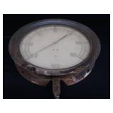 VINTAGE INDUSTRIAL (LARGE) PRESSURE GAUGE