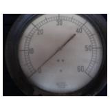 VINTAGE INDUSTRIAL (LARGE) PRESSURE GAUGE
