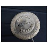 VINTAGE WWI US VETERAN METAL MARKER