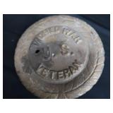 VINTAGE WWI US VETERAN METAL MARKER