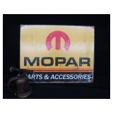 VINTAGE METAL MOPAR SIGN / VINTAGE BRASS BLOTORCH