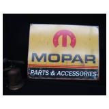 VINTAGE METAL MOPAR SIGN / VINTAGE BRASS BLOTORCH