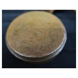 SOLID BRASS GAVEL AND SOUND BLOCK