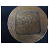 SOLID BRASS GAVEL AND SOUND BLOCK