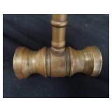 SOLID BRASS GAVEL AND SOUND BLOCK