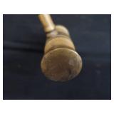 SOLID BRASS GAVEL AND SOUND BLOCK