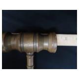 SOLID BRASS GAVEL AND SOUND BLOCK