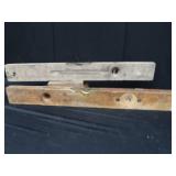 ANTIQUE WOODEN RULE & LEVELS
