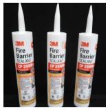 3 NEW RED FIRE BARRIER SEALANTS