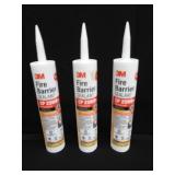 3 NEW RED FIRE BARRIER SEALANTS