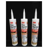 3 NEW RED FIRE BARRIER SEALANTS