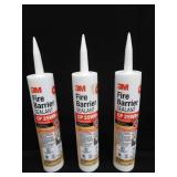 3 NEW RED FIRE BARRIER SEALANTS