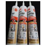 3 NEW RED FIRE BARRIER SEALANTS