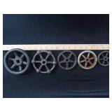 LOT OF VINTAGE CAST IRON VALVE HANDLES