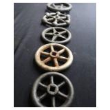 LOT OF VINTAGE CAST IRON VALVE HANDLES