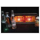 LIGHT UP SIGN / VINTAGE BOTTLES
