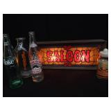 LIGHT UP SIGN / VINTAGE BOTTLES