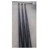 3 METAL SUPPORT POSTS