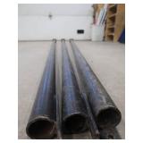 3 METAL SUPPORT POSTS